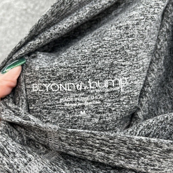 Beyond the Bump Yoga Leggings Gray Capri Comfort Stretch Maternity - Picture 8 of 11